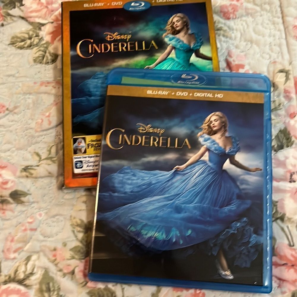 Disney, Cinderella, Blu-ray and DVD